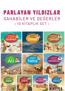 Parlayan Yıldızlar - Sahabiler ve Değerler (10 Kitap Set)
