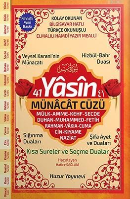 41 Yasin ve Münacât Cüzü (Kod:062) - Huzur Yayınevi - Selamkitap.com'd