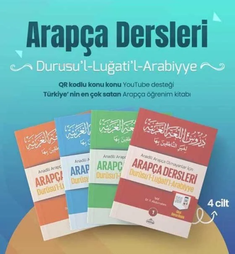 Arapça Dersleri : Durusu'l-Lugati'l-Arabiyye (4 Kitap Takım) - Ravza Y