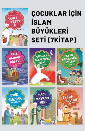 Çocuklar İçin İslam Büyükleri Seti (7 Kitap) - Çelik Yayınevi - Selamk