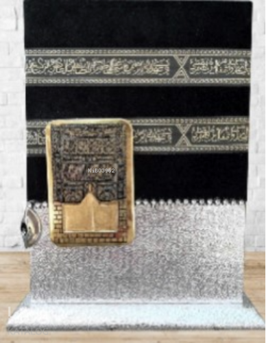 Gümüş Mühürlü Hafız Boy Kabe Maketli Kur'an-ı Kerim Taşlı (kod:191T)