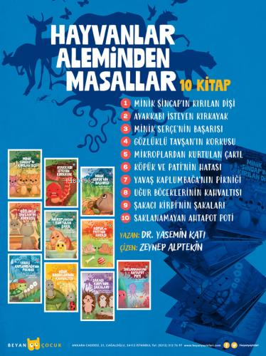 Hayvanlar Aleminden Masallar Seti 10 Kitap - Beyan Yayınları - Selamki