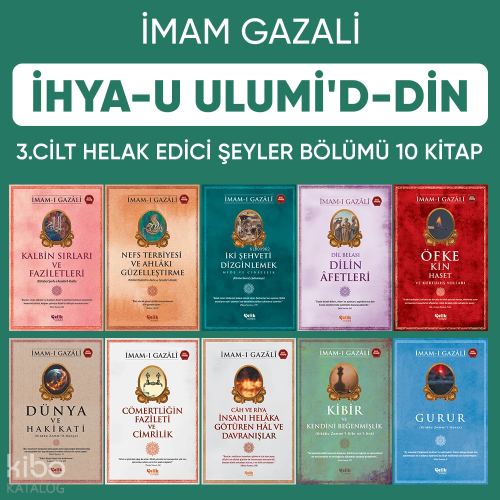 İhyau Ulumiddin 3. Cilt (Helâk Edici Şeyler 10 Kitap) - Çelik Yayınevi
