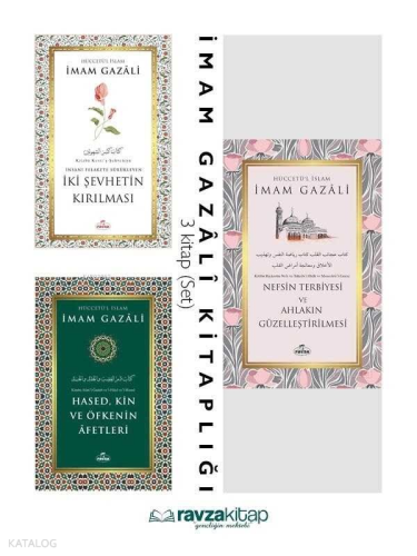 İmam Gazali Nefisle Mücadele Seti İki Şehvetin Kırılması, Hased Kin, Nefsin Terbiyesi 3lü Set