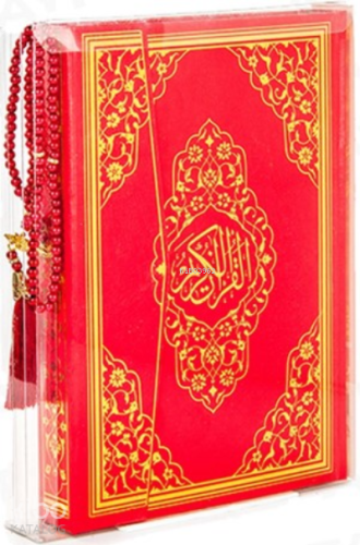 Kırmızı Mühürlü Rahle Boy Kur'an-ı Kerim İnci Tesbih (kod:228k)