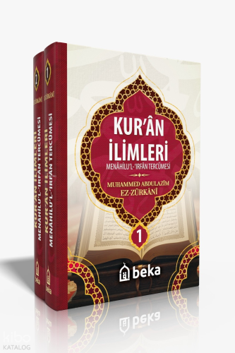Kuran İlimleri - Menahilul İrfan Tercümesi (2 Cilt Takım)