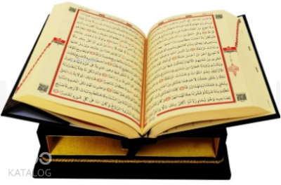 Rahleli Ahşap Kutulu Hafız Boy Kur'an-ı Kerim