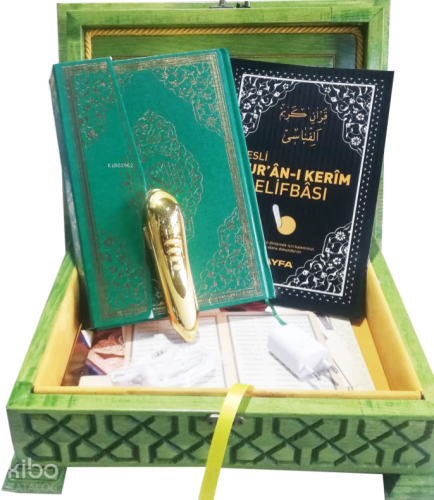 TS034-Ahşap Çanta Boy Kuran-ı Kerim Kutusu-Oymalı - Ayfa Basın Yayın -