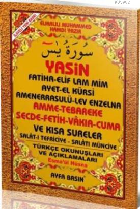 Yasin (Ayfa-054, Rahle Boy, Türkçeli) - Ayfa Basın Yayın - Selamkitap.